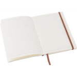 A5-Notizbuch aus Recycling-PU, Gummiband, linierte Seiten vierte Ansicht
