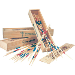 Mikado-Spiel im Holzetui mit Schiebeverschluss farbe braun zweite Ansicht