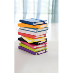 A6-Notizbuch aus recyceltem PU mit Gummiband, linierte Seiten sechste Ansicht