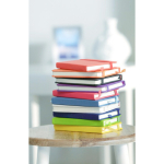 A6-Notizbuch aus recyceltem PU mit Gummiband, linierte Seiten achte Ansicht