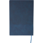 A5-Notizbuch aus Recycling-PU, Hardcover und Cordoptik, liniert vierte Ansicht