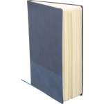 A5-Notizbuch aus Recycling-PU, Hardcover und Cordoptik, liniert fünfte Ansicht