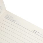 A5-Notizbuch aus Recycling-PU, Hardcover und Cordoptik, liniert sechste Ansicht
