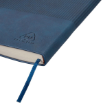 A5-Notizbuch aus Recycling-PU, Hardcover und Cordoptik, liniert siebte Ansicht