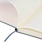 A5-Notizbuch aus Recycling-PU, Hardcover und Cordoptik, liniert achte Ansicht