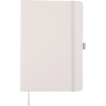 A5-Notizbuch mit Einband aus recyceltem Karton und liniertem Papier farbe khaki zweite Ansicht