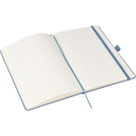 A5-Notizbuch mit Einband aus recyceltem Karton und liniertem Papier vierte Ansicht