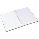 A5-Notizbuch aus Recycling-Kunststoff, Gummiband, liniert sechste Ansicht