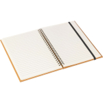 A5-Notizbuch aus recyceltem Kunstleder mit liniertem Papier dritte Ansicht