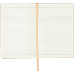 Notizbuch A5 aus Kunstleder in Korkoptik mit liniertem Papier farbe braun erste Ansicht