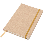 Notizbuch A5 aus Kunstleder in Korkoptik mit liniertem Papier dritte Ansicht