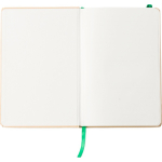 A5-Notizbuch aus Recycling-Karton, Gummiband, linierte Seiten vierte Ansicht
