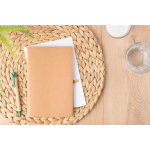 A5-Notizbuch aus waschbarem Kraftpapier, flexibles Design, liniert farbe braun erste Ansicht