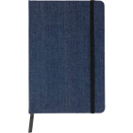 Notizbuch A5 aus Jeansstoff im Casual-Look, linierte Seiten farbe blau erste Ansicht