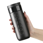 Edelstahl-Thermobecher mit Anti-Tropf-Mechanismus Dopper 400 ml farbe schwarz sechste Ansicht