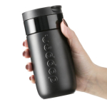 Edelstahl-Thermobecher mit Klappdeckel Dopper 300 ml farbe schwarz zweite Ansicht
