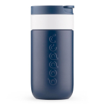 Edelstahl-Thermobecher mit Klappdeckel Dopper 300 ml farbe marineblau erste Ansicht
