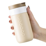 Edelstahl-Thermobecher mit Klappdeckel Dopper 300 ml farbe hellbraun siebte Ansicht