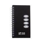 Taschenkalender mit Wochenansicht und linierten Seiten farbe schwarz Ansicht mit Druckbereich