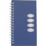 Taschenkalender mit Wochenübersicht und FSC®-Zertifizierung farbe blau erste Ansicht