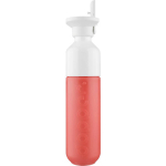 Edelstahlflasche mit Trinkhalm Dopper Original 450 ml farbe korallenrot erste Ansicht