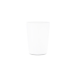 Wiederverwendbarer, recycelbarer Kunststoffbecher, 220 ml farbe weiß