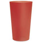 Wiederverwendbarer Kunststoffbecher in Farben, spülmaschinengeeignet, in Europa hergestellt, 300 ml farbe rot-transparent