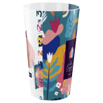 Stapelbarer Kunststoffbecher mit InMold-Kennzeichnung, 300 ml farbe transparent