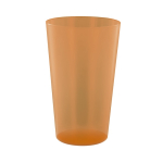 Wiederverwendbarer Kunststoffbecher, in Europa hergestellt, 600 ml farbe orange