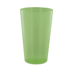 Wiederverwendbarer Kunststoffbecher, in Europa hergestellt, 600 ml farbe grün-transparent