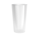 Stapelbarer Kunststoffbecher mit InMold-Kennzeichnung, 600 ml farbe transparent