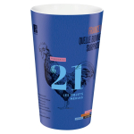 Stapelbarer Kunststoffbecher mit InMold-Kennzeichnung, 600 ml farbe transparent