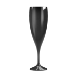 Wiederverwendbares Champagnerflöten-Glas aus Tritan®-Kunststoff 140 ml farbe schwarz