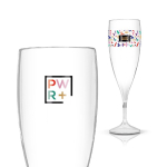 Wiederverwendbares Champagnerflöten-Glas aus Tritan®-Kunststoff 140 ml farbe transparent