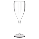 Wiederverwendbares Champagnerglas aus Tritan®-Kunststoff, hergestellt in der EU, 160 ml farbe transparent