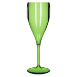 Wiederverwendbares Champagnerglas aus Tritan®-Kunststoff, hergestellt in der EU, 160 ml farbe grün-transparent
