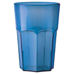 Wiederverwendbarer Becher aus Tritan®-Kunststoff, in Europa hergestellt, 560 ml farbe blau-transparent