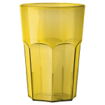 Wiederverwendbarer Becher aus Tritan®-Kunststoff, in Europa hergestellt, 560 ml farbe gelb-transparent