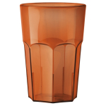 Wiederverwendbarer Becher aus Tritan®-Kunststoff, in Europa hergestellt, 560 ml farbe orange-transparent