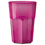 Wiederverwendbarer Becher aus Tritan®-Kunststoff, in Europa hergestellt, 560 ml farbe transparentes pink