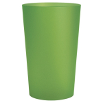 Wiederverwendbarer Kunststoffbecher, in Europa hergestellt, 390 ml farbe grün-transparent