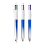 Kugelschreiber aus Kunststoff, hergestellt in der EU, mit Mehrfarbmechanismus, 4 Farben, BIC® farbe blau