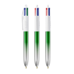 Kugelschreiber aus Kunststoff, hergestellt in der EU, mit Mehrfarbmechanismus, 4 Farben, BIC® farbe grün