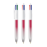 Kugelschreiber aus Kunststoff, hergestellt in der EU, mit Mehrfarbmechanismus, 4 Farben, BIC® farbe pink
