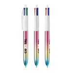 Kugelschreiber aus Kunststoff im Farbverlauf-Design mit 4-Farben-Tinte Gradient BIC® farbe mehrfarbig