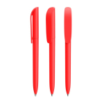 Drehkugelschreiber aus Kunststoff mit schwarzer Schrift Super Clip Soft BIC® farbe rot