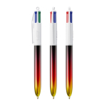 Kugelschreiber aus Kunststoff mit Metallic-Finish und 4-Farben-Tinte Flags BIC® farbe rot