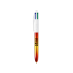 Kugelschreiber aus Kunststoff mit Metallic-Finish und 4-Farben-Tinte Flags BIC® Ansicht mit Druckbereich