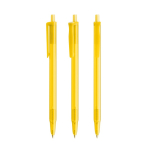 Kugelschreiber aus Kunststoff mit Klickmechanismus und blauer Tinte Clic Stic BIC® farbe gelb-transparent