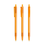 Kugelschreiber aus Kunststoff mit Klickmechanismus und blauer Tinte Clic Stic BIC® farbe orange-transparent